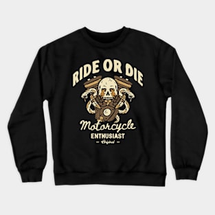 Engine with snake motorcycle Crewneck Sweatshirt